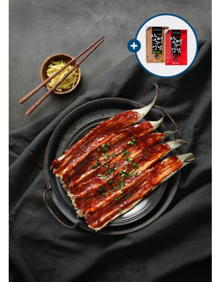 동림 냉동바다장어 1.3kg 손질후 실중량 1kg 소스 2종 무료증정